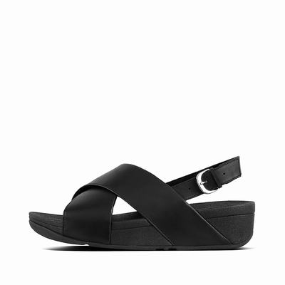 Fitflop Lulu Leather Back-Strap - Sandalen Damen - Schwarz (XYZ364821)